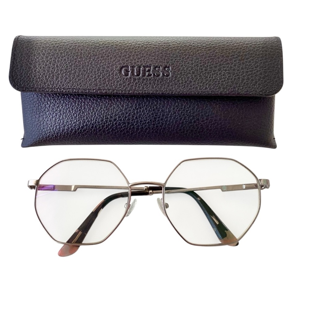 GUESS Hexagonal Frames GU2849 006 Rose/Silver